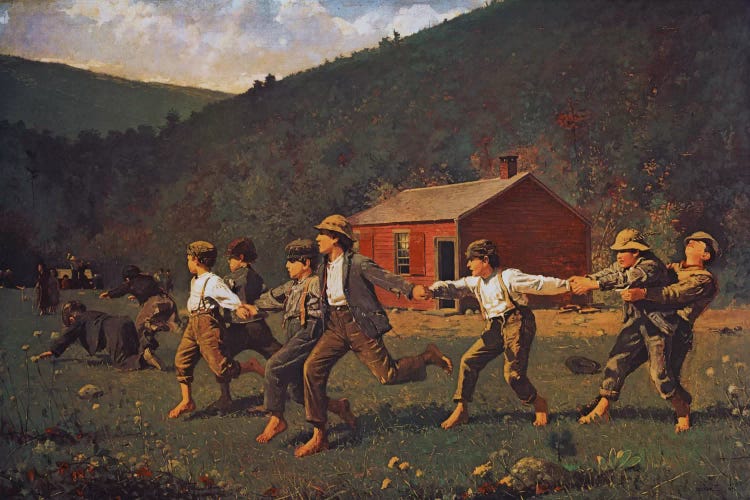 Snap The Whip (Butler Institute Of American Art) by Winslow Homer wall art