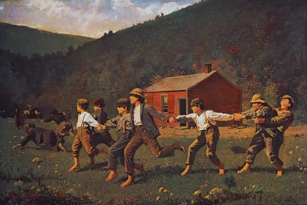 Realism: Snap The Whip (Butler Institute Of American Art) by Winslow Homer