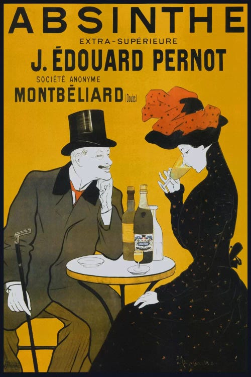 Absinthe, Pernot - Vintage Poster