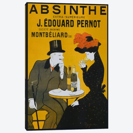 Absinthe, Pernot - Vintage Poster Canvas Print #1864} by Vintage Apple Collection Canvas Art Print