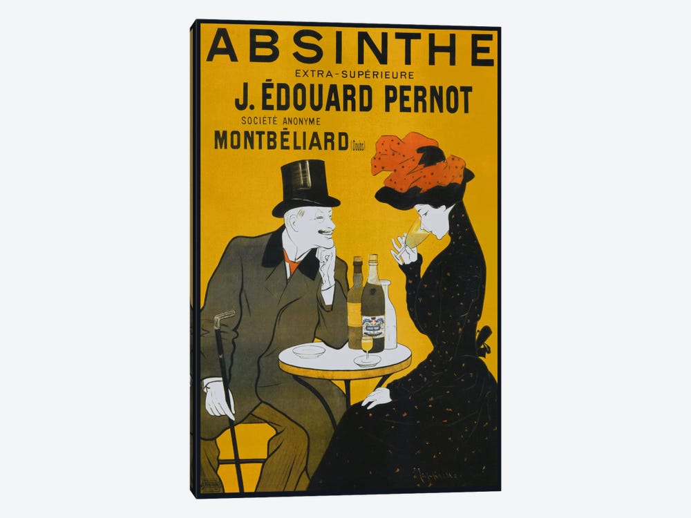 Absinthe, Pernot - Vintage Poster by Vintage Apple Collection 1-piece Canvas Art Print
