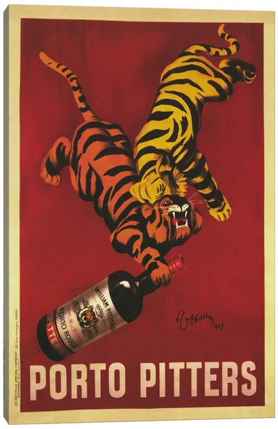 Porto Pitters (Vintage) Canvas Art Print - Tiger Art