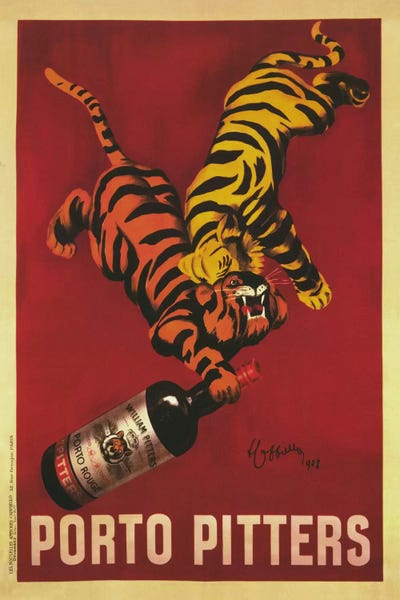 Wild Cats: Porto Pitters (Vintage) by Leonetto Cappiello