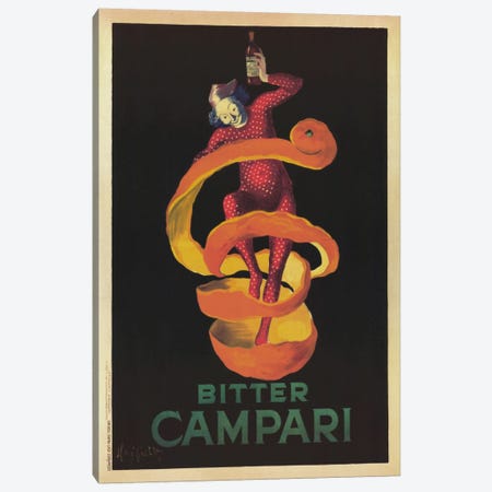 Bitter Campari (Vintage) Canvas Print #1872} by Leonetto Cappiello Art Print