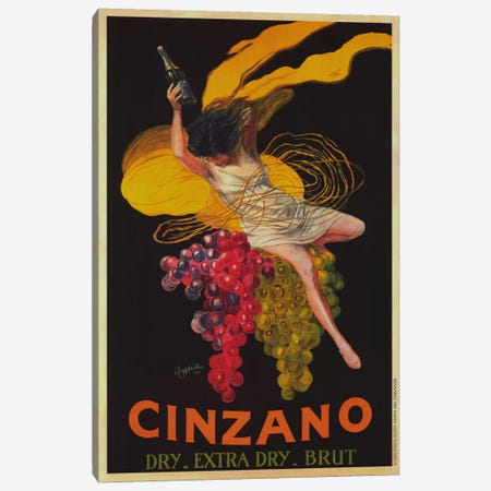 Asti Cinzano (Vintage) Canvas Print #1873} by Leonetto Cappiello Canvas Print