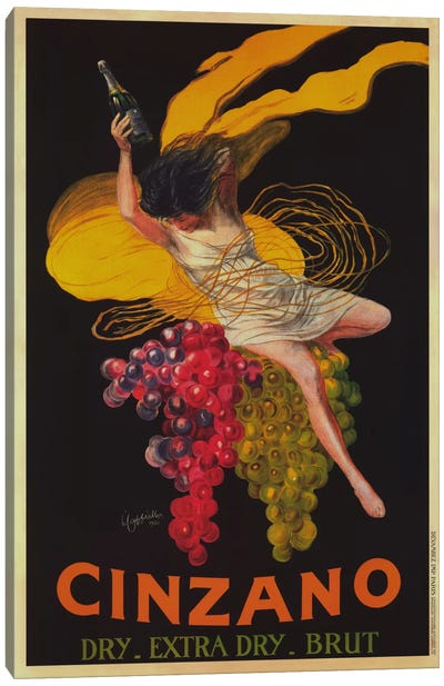 Asti Cinzano (Vintage) Canvas Art Print - Wine Art