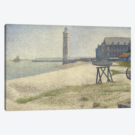 The Lighthouse at Honfleur Canvas Print #1878} by Georges Seurat Art Print