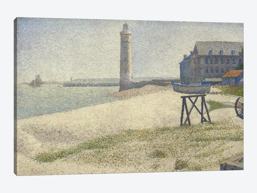 The Lighthouse at Honfleur by Georges Seurat 1-piece Canvas Art