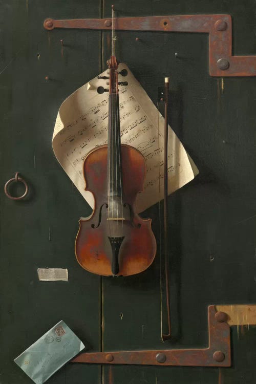 The Old Violin by William Michael Harnett wall art