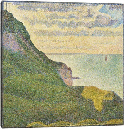 Seascape at Port-en-Bessin (Normandy) Canvas Art Print - Coastline Art