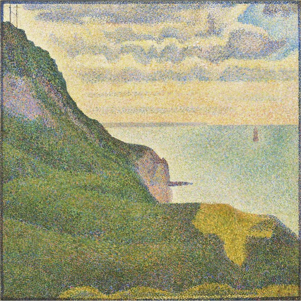 Coastlines: Seascape at Port-en-Bessin (Normandy) by Georges Seurat