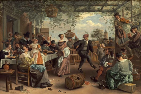 Tan: The Dancing Couple by Jan Steen
