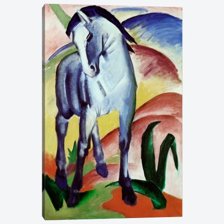 Blue Horse Canvas Print #1892} by Franz Marc Canvas Art Print