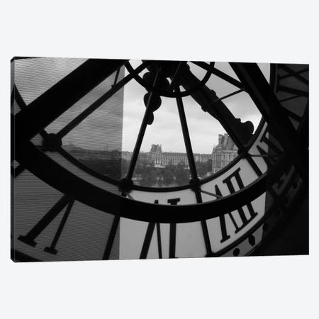 Clock Tower In Paris Canvas Print #18} by Unknown Artist Canvas Wall Art