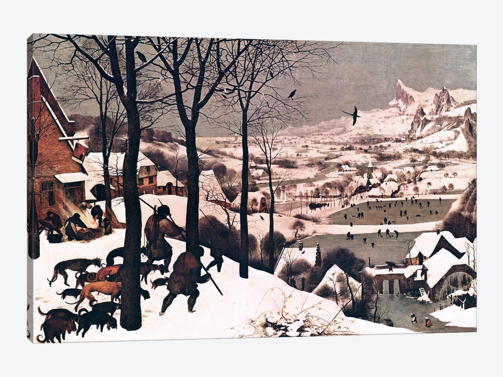Hunters in The Snow by Pieter Brueghel the Elder 1-piece Canvas Art Print