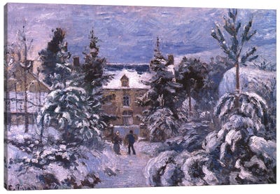 Piettes House Canvas Art Print - Camille Pissarro