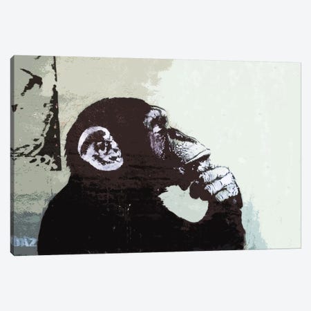 The Thinker Monkey Canvas Print #2012} by Unknown Artist Canvas Print