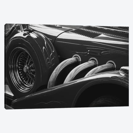 Black And White Vintage Car Canvas Print #20} by Unknown Artist Canvas Print