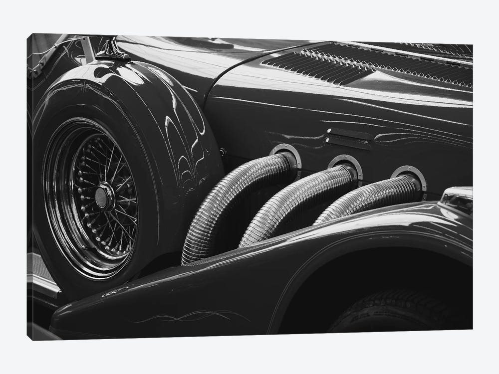 Black And White Vintage Car by Unknown Artist 1-piece Canvas Wall Art