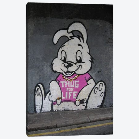 Thug For Life Bunny Canvas Print #2115} by Unknown Artist Canvas Print