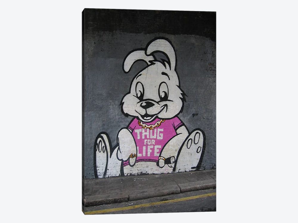 Thug For Life Bunny by Unknown Artist 1-piece Canvas Print
