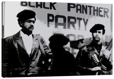 Black Panther Party Canvas Art Print - Black History Month