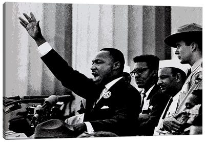 Martin Luther King Canvas Art Print - Unknown Artist