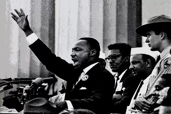 History: Martin Luther King Speaking by Unknown Artist