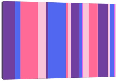 Candy Bubble Gum Canvas Art Print - Stripe Patterns