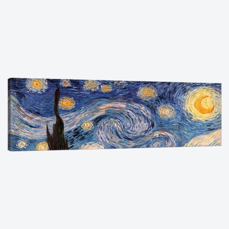 The Starry Night Canvas Print #300PAN} by Vincent van Gogh Art Print