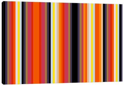 Burning Rassberyy Canvas Art Print - Stripe Patterns