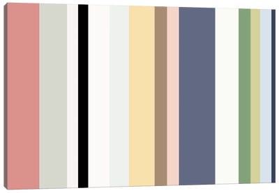Baby Pastel Canvas Art Print - Stripe Patterns