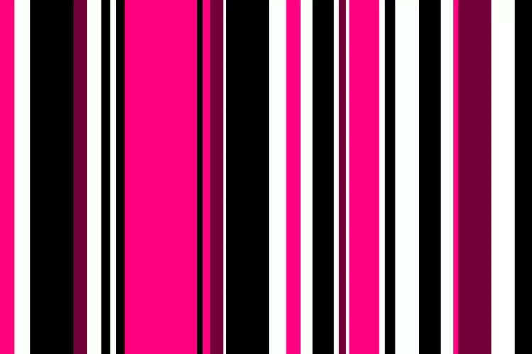 Deep Pink on Black