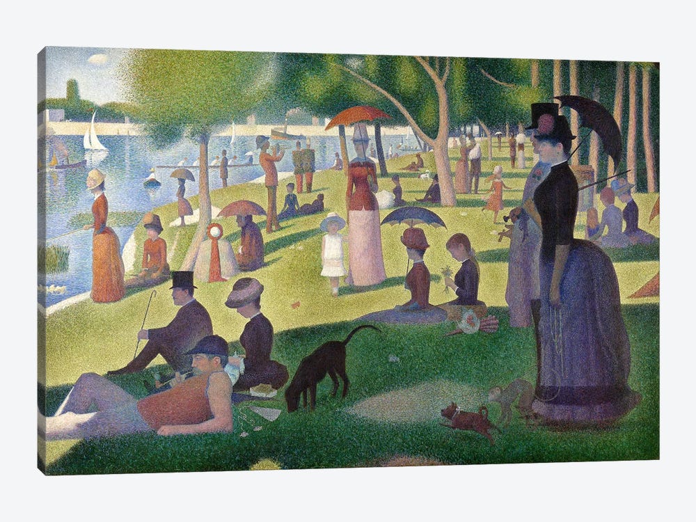 Sunday Afternoon on the Island of La Grande Jatte by Georges Seurat 1-piece Canvas Artwork