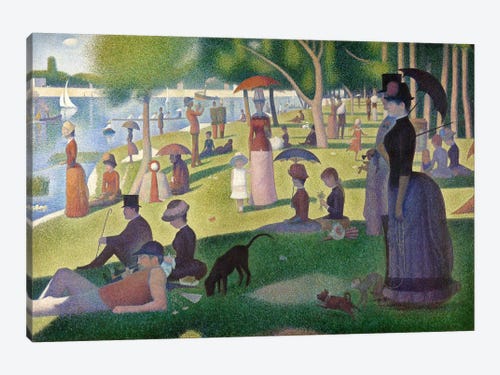 Sunday Afternoon on the Island of La G - Canvas Print  Georges Seurat