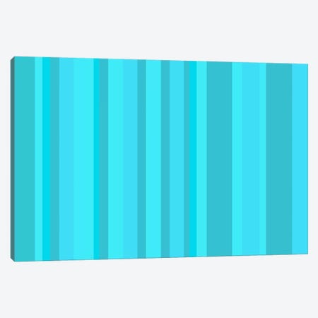 Aqua Torquise Cyan Canvas Print #3025} by 5by5collective Canvas Artwork