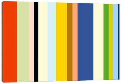 New York Soho Canvas Art Print - Stripe Patterns