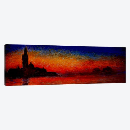 Sunset in Venice Canvas Print #302PAN} by Claude Monet Canvas Wall Art