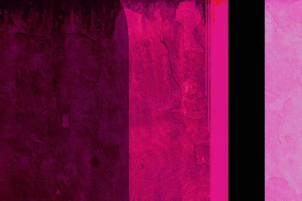 Stripes: Girls Room Barby Pink by 5by5collective