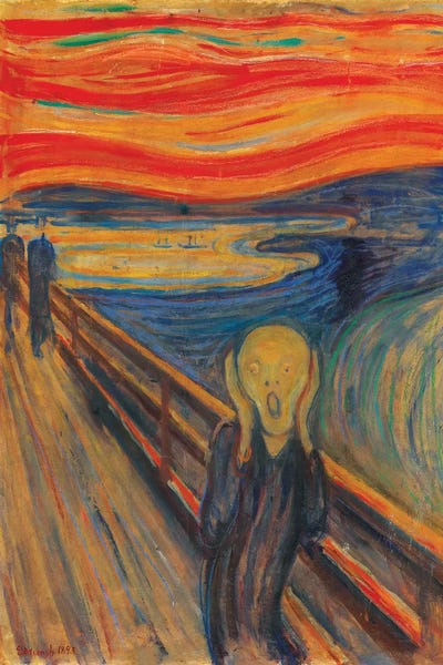 The Scream, 1893 (Oil, Tempera & Pastel On Cardboard)