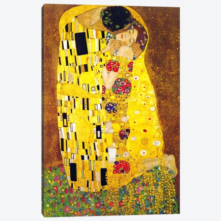 The Kiss Canvas Print #304} by Gustav Klimt Canvas Artwork