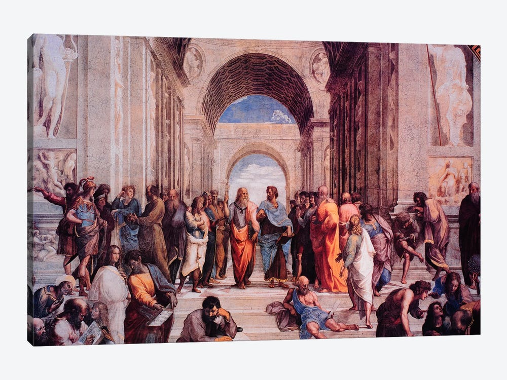 School of Athens by Raphael 1-piece Canvas Print