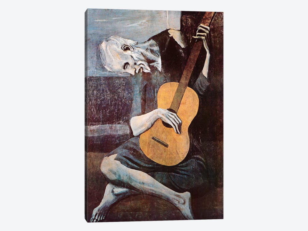 The Old Guitarist by Pablo Picasso 1-piece Canvas Print