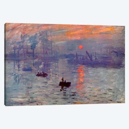 Sunrise Impression Canvas Print #310} by Claude Monet Canvas Artwork
