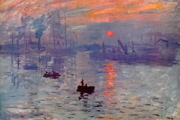 Violet: Sunrise Impression by Claude Monet