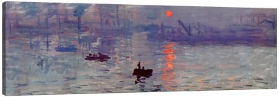 Sunrise Impression Canvas Art Print - Lake & Ocean Sunrise & Sunset Art
