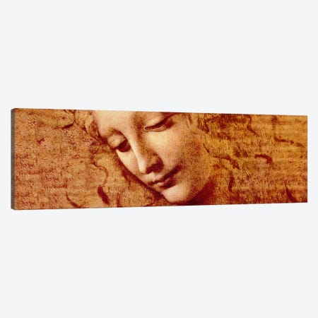 Female Head Canvas Print #317PAN} by Leonardo da Vinci Canvas Artwork