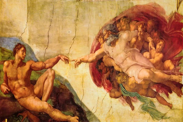 Abstract: Creation Of Adam by Michelangelo