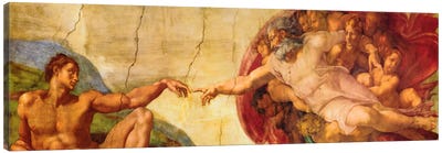 Creation of Adam Canvas Art Print - Christianity Art