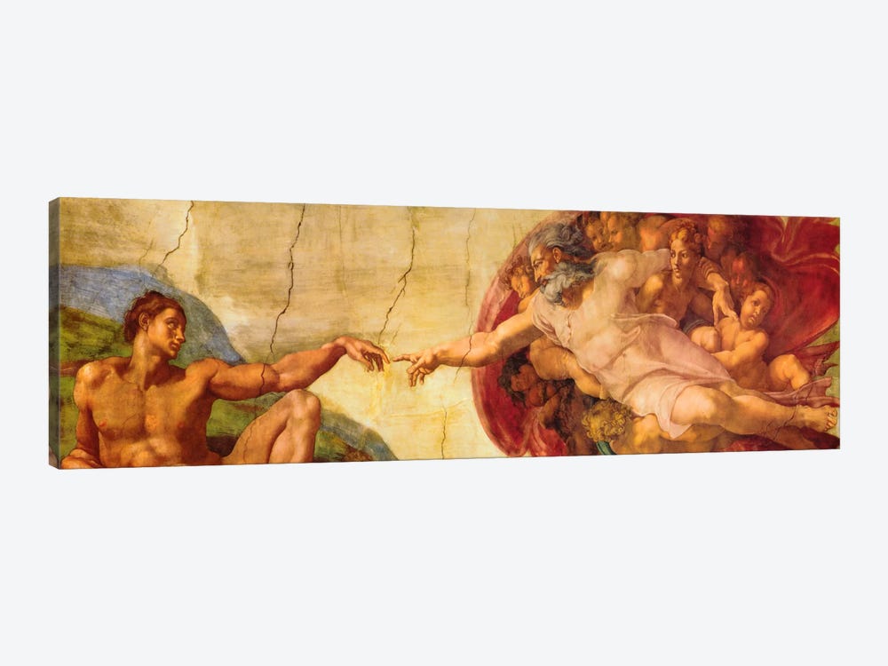 Creation of Adam by Michelangelo 1-piece Art Print